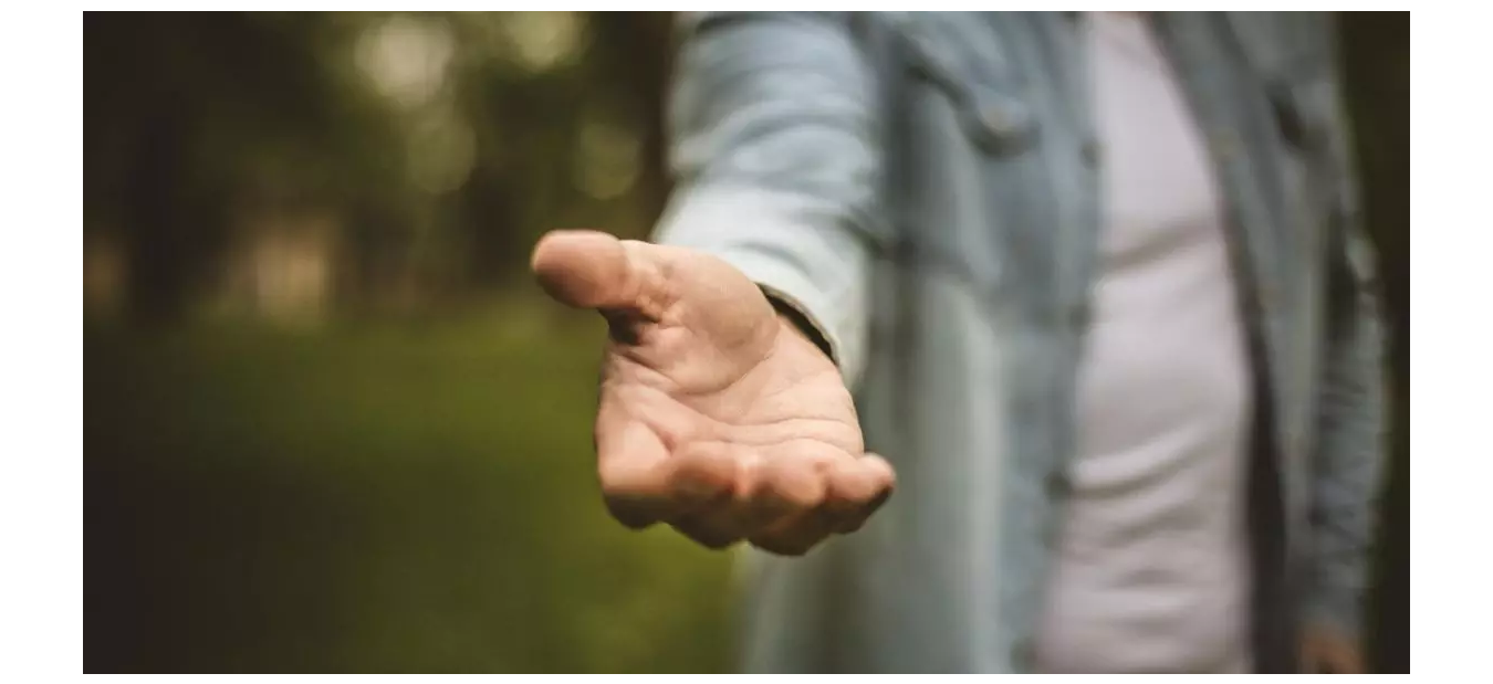 Image of helping hand.